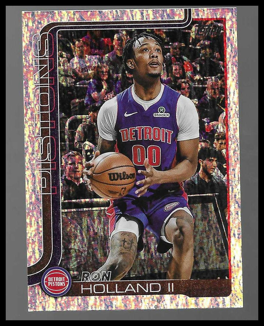 2025-26 Topps #42 Ron Holland II Sandglitter Detroit Pistons