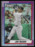 2025 Topps Update #U90C-100 Joe Mauer 1990 Topps Baseball Chrome Silver Pack