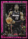 2025-26 Topps #75 Bam Adebayo Pink Holo Foil Miami Heat