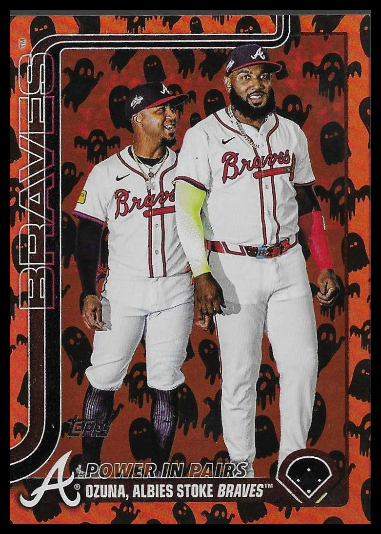 2025 Topps Update #US229 Marcell Ozuna / Ozzie Albies VC Holiday Ghost