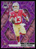 2025 Panini Mosaic #221 Brock Purdy Scope Purple San Francisco 49ers