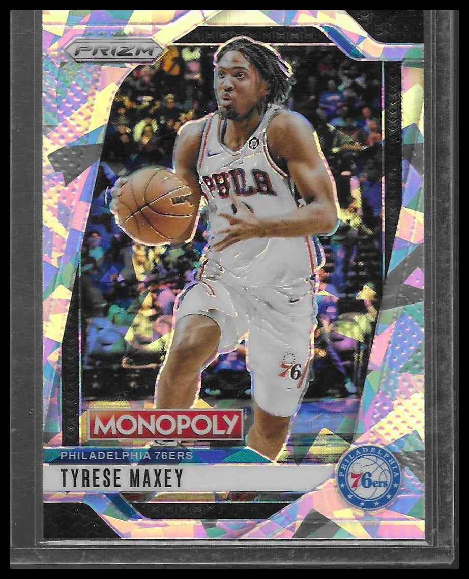 2024-25 Panini Prizm - Tyrese Maxey #2 Cracked Ice Monopoly Philadelphia