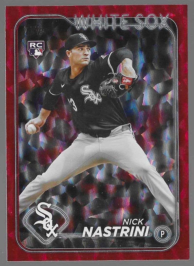 2024 Topps Update #US225 Nick Nastrini Red Crackle Foilboard #/199 RC